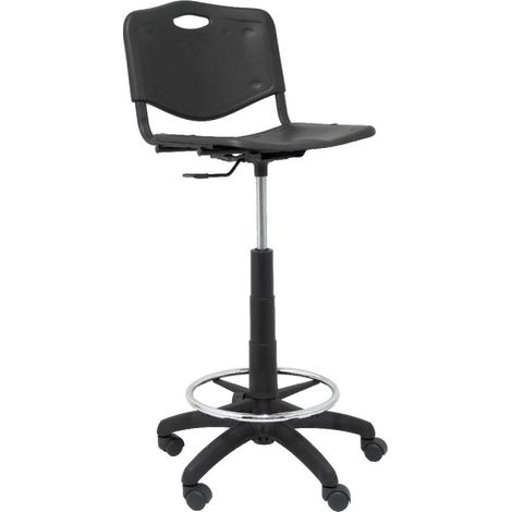 Tabouret Robledo en PVC noir (1/5)