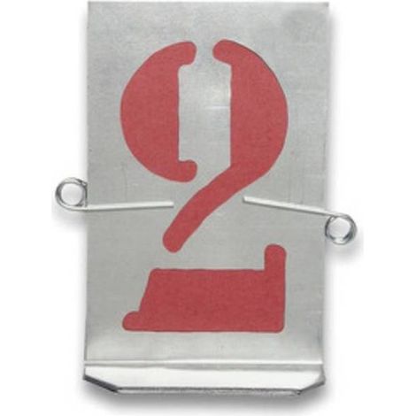 STAMPINI TRAFORATI 10 NUMERI DA  40 MM