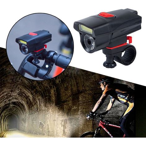USB-wiederaufladbare, wasserdichte Frontleuchte mit dualer COB-Beleuchtung für Fahrräder/Radfahren (1/5)