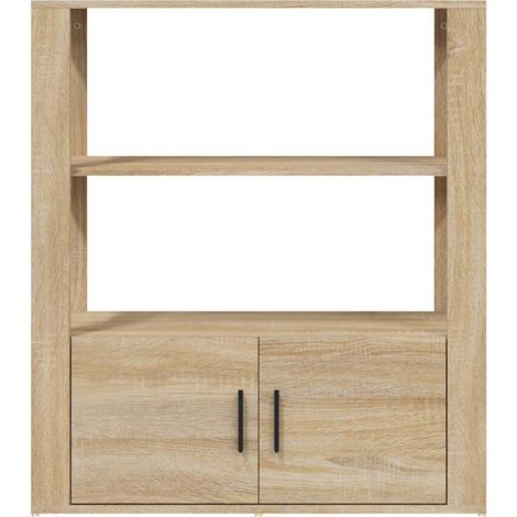 Maison Exclusive - Credenza Rovere Sonoma 80x30x90 cm in Legno Multistrato (1/5)