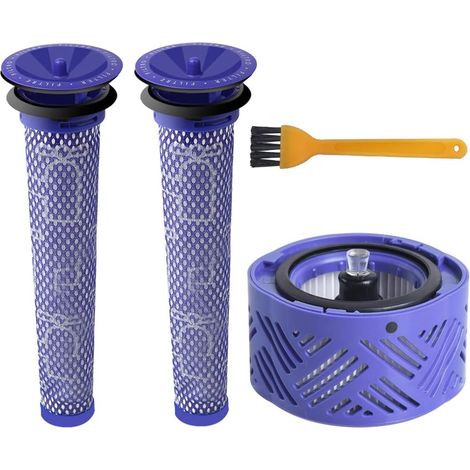 Filtre HEPA V6 & 2 Pré Filtre d'Aspirateur V6 V7 V8, Kit de Filtre de Remplacement pour Dyson V6 Range, Accessoire d'Aspirateur  DY-966912-03 (Lot de 4) (1/5)