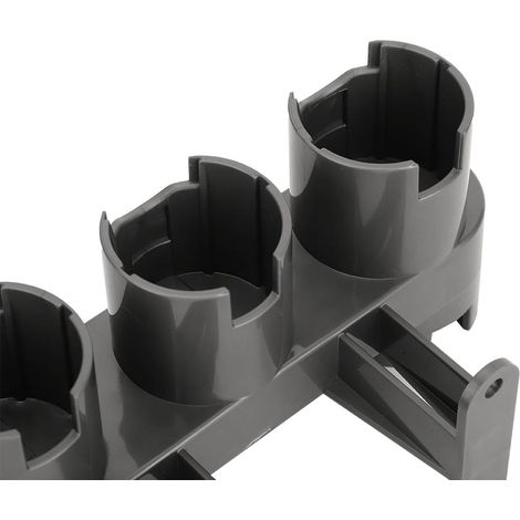 Porte-accessoires mural de rangement pour aspirateur - Compatible avec Dyson V7, V8, V10 - Support pour tête de succion et brosse en ABS résistant (160g, 17x8.5x8cm) avec vis et chevilles (1/5)