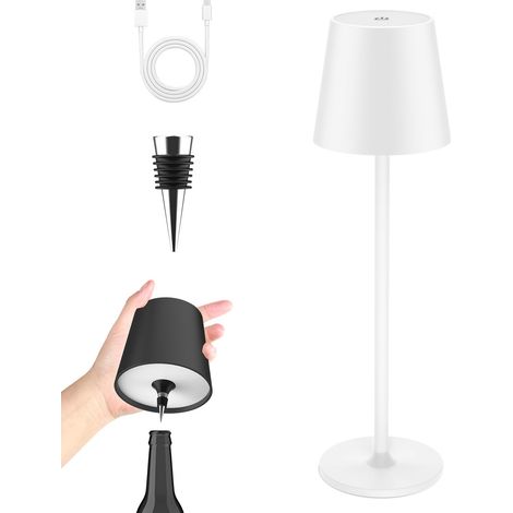 Lampe de Bureau LED 24W avec Pince - 1500LM 80CM Lampe de Lecture à DEL avec Télécommande, Port de chargement USB pour Maison et Bureau, Blanc Brillant (1/5)