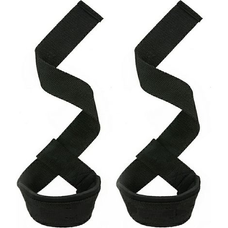 Sangles de levage pour haltérophilie, sangles de soulevé de terre et sangles de poignet de levage adaptées pour hommes et femmes, accessoires de musculation robustes pour la prise en charge des charge (1/5)