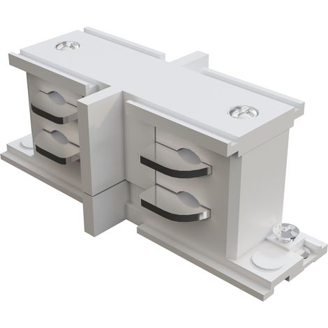 Connecteur linéaire interne rail TRINITY 3 circuits blanc (1/5)