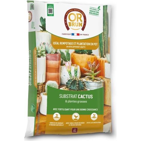 OR BRUN - Substrat cactus et plantes grasse UAB 6 L / nc (1/6)