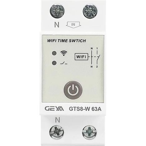 GTS8-W 2P Smart Wifi Timer DIN Rail Wireless Remote Control Switch für Smart Home mit Tuya APP AC (1/4)