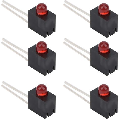 Packung mit 100 blauen 3-mm-LED-Dioden mit Halterung, einseitigem Loch, Zubehör für industrielle Beleuchtung. (1/5)