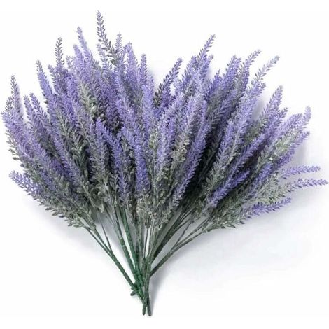 Künstliche Pflanze, künstlicher Lavendel/künstliche Blume, 38 cm, 4 Stück (1/5)
