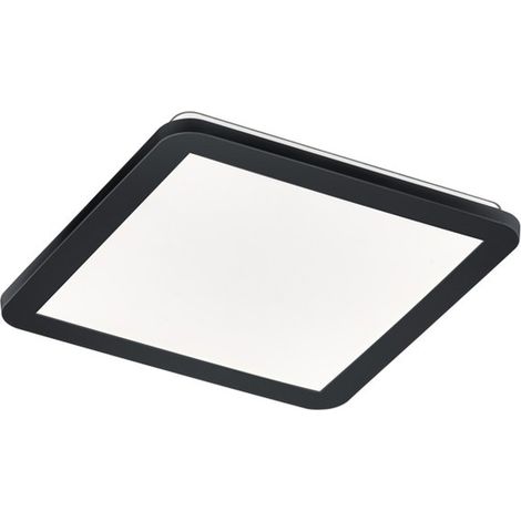 Camillus Plafón Cuadrado Led Regulable Negro IP44 30x30 cm Trio Lighting (1/2)