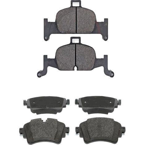 KIT PASTIGLIE FRENO ANTERIORI E POSTERIORI compatibile con AUDI A6 (C8,4A2,4A5,4AH) / PASTIGLIE FRENANTI AUTO OEM FDB5101,FDB4617 / SOSTITUZIONE DIRETTA / BASSA POLVERE / SILENZIOSO