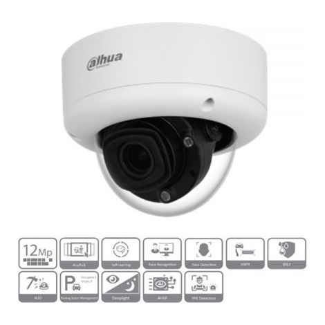 DAHUA - Dome ottica varifocale 12 mpx - IPC-HDW71242E1-Z-X