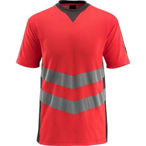 Mascot Warnschutz T-Shirt SANDWELL SAFE SUPREME 50127 Gr. XL warnrot/dunkelanthrazit (1/4)