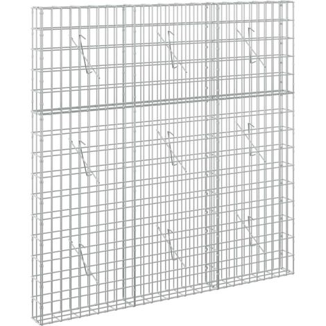 Gabione mit 3,5 mm Draht und 5x10 cm Maschen 150x10x150 cm vidaXL (1/5)