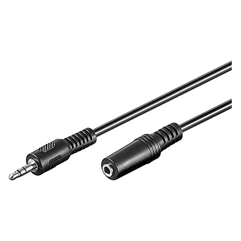 cavo prolunga audio jack stereo 3.5 mm 3 poli economico 2 mt (1/4)
