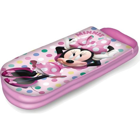 Lit gonflable Minnie Mouse et sac de couchage portable (1/4)