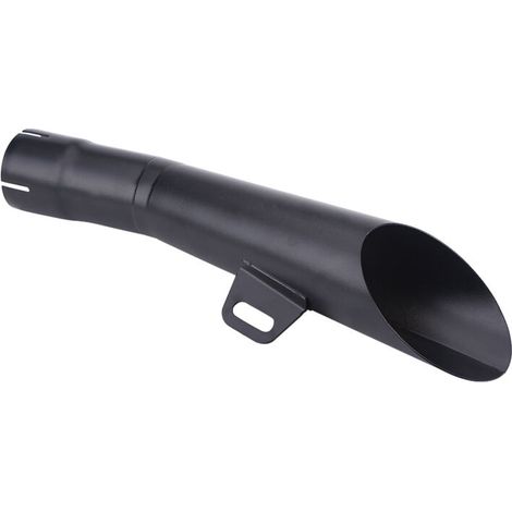 Embout de pot d'échappement universel en acier inoxydable noir pour motocross