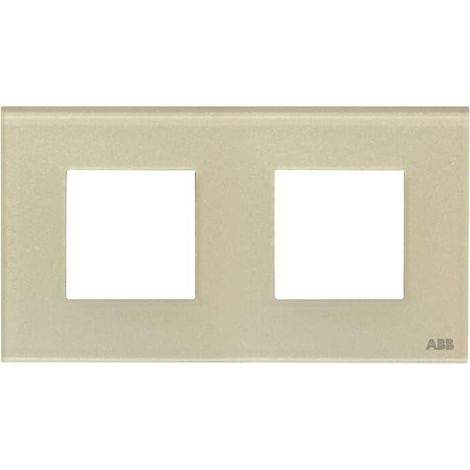 Zenit Plaque de Finition 2X2M Verre Perle 2CLA227200N3502 ABB N2272CP