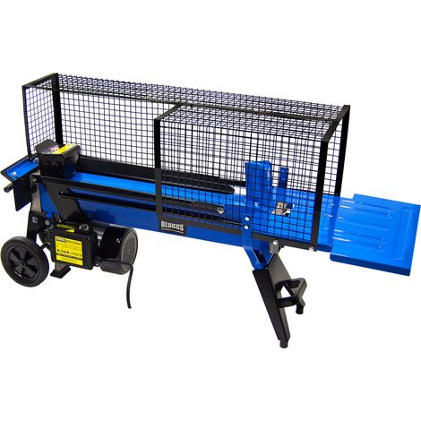 7 Ton Electric Log Splitter Bloggs 2200W 230V Horizontal Wood Splitter with Safety Cage 520mm (1/3)