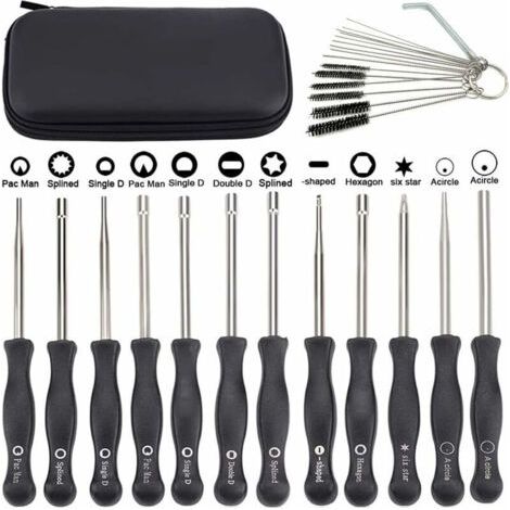 Pair Lot de 12 outils de réglage carburateur – Tournevis Acircle pour moteurs 2 temps – Réglage précis du mélange carburant – Compatible Husqvarna (1/5)
