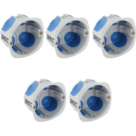 5 boîtiers d'appareillage Multimat NO AIR NF pour cloison sèche Ø67 x 40 mm - BLM