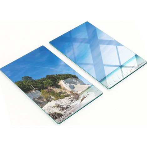 Küchenschneidebretter aus Glas mit Grafik, Rügen, Deutschland, 2 x 30 x 52 cm (1/5)