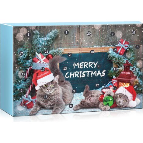Calendrier De Lavent 2025 - Jouet Chat 3D Pop Up - Tunnel Et Baton Dattirance Pour Animaux - 24 Pièces (1/5)