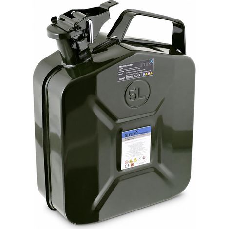 5L Stahl Benzinkanister Kraftstoffkanister Kanister UN Zulassung (5 Liter) (1/5)