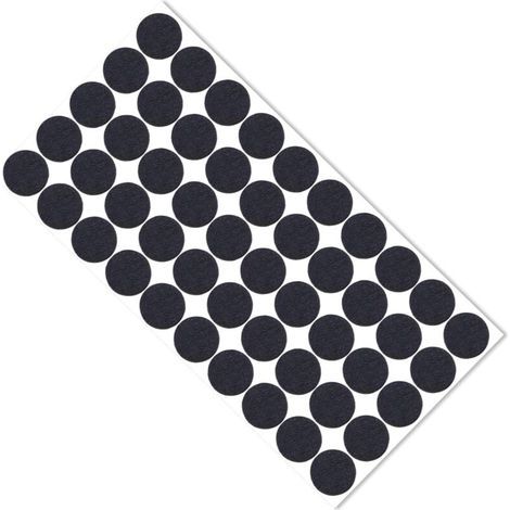 50 Pièces Protège Pied De Chaise,Patins en Feutre,Tampon De Chaise,Patin,Tampon Chaise,Patin Meuble,Patin Feutre,Tampon Meuble,Patins Pour Meubles Auto-Adhésifs,Rond,15mm (1/4)