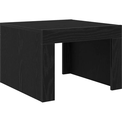 Maison Exclusive - Couchtisch Schwarz Eichen-Optik 50 x 50 x 35 c