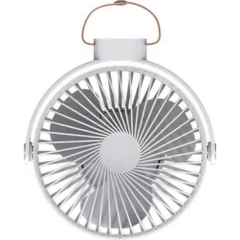 Ventilateur de tente rechargeable avec lanterne LED et crochet de suspension pour le camping en plein air