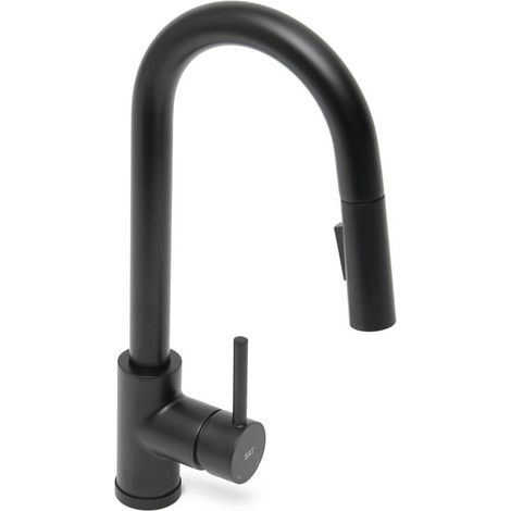 Mitigeur d'évier SAT bras articulé noir mat SATBSD289KC