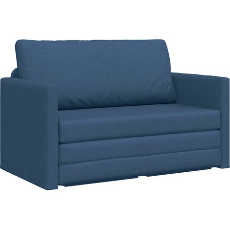 Canapé  Sofa-Lit 110cm Bleu tissu (1/5)