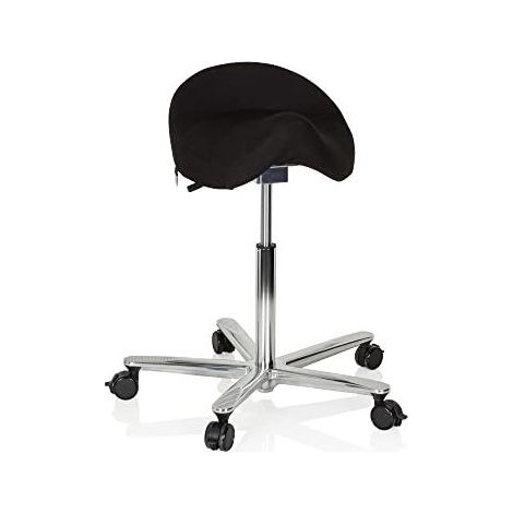 Siège de travail / tabouret de travail MOVE-TEC 3D SELLE noir hjh OFFICE