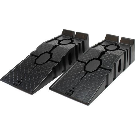 XPOtool Set 2x rampa acceso cargas pesadas hasta 2,5 toneladas carga rampa vehículos plástico