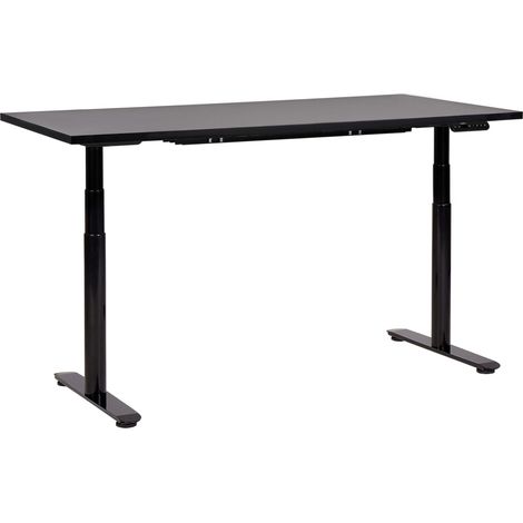 Schreibtisch elektrisch höhenverstellbar DESTINAS Schwarz 160 cm 72 cm (1/5)