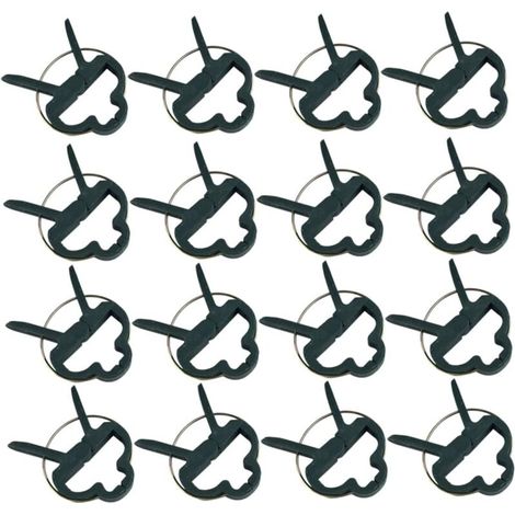 Bardusch Lot de 80 clips de jardin en plastique, clips de support pour plantes et fleurs, taille L, clips pour tomates, clips pour tiges (1/5)