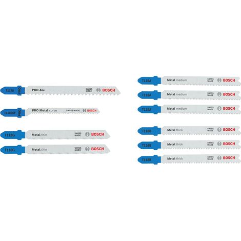 10x Coffret de lames de scie sauteuse Metal 10 pièces (1/3)