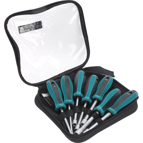 Set mit 7 Innensechskantschraubendrehern, rutschfestem Griff, Stahlschlüssel, Heimwerkerwerkzeug (1/5)