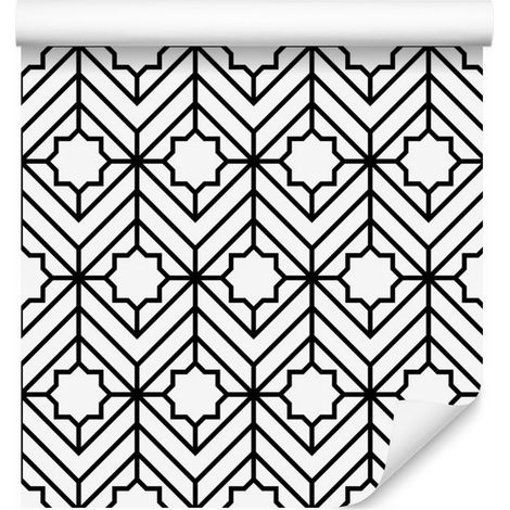 Carta da parati con motivi geometrici per soggiorno e camera da letto, 50x1000 cm (1/5)