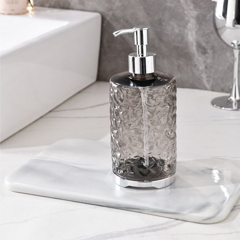 Handdesinfektionsmittelspender, kreativer Flüssigseifenspender, dekoratives Design, Kunststoff-Pumpflasche für Handdesinfektionsmittel, nachfüllbarer Desinfektionsmittelspender, geeignet für Badezimme