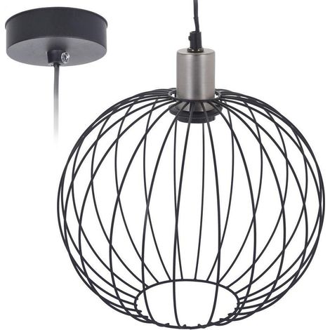 Home Styling Plafón Moderno Negro 30 x 30 cm (1/3)