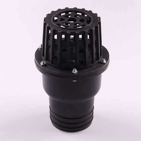 Clapet de pied de pompe à eau, clapet anti-retour plat à basse pressionnoir, pour machine à fluide(3") (1/4)