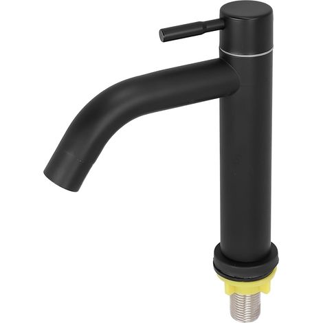 Robinet de cuisine inox 304 noir eau froide pour cuisine (1/5)