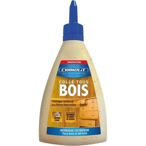 Colle à bois haute résistance 290 g – Pour bois dur et matériaux dérivés – Prise rapide et résistante à l'humidité – Application simple – Ac Marca