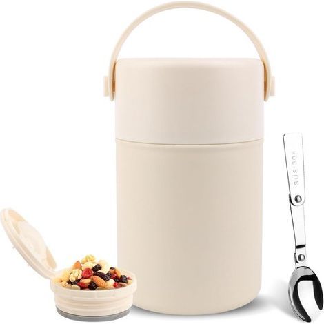 Thermoskanne mit Löffel – Isolierflasche – Isolierte Lunchbox (1/5)