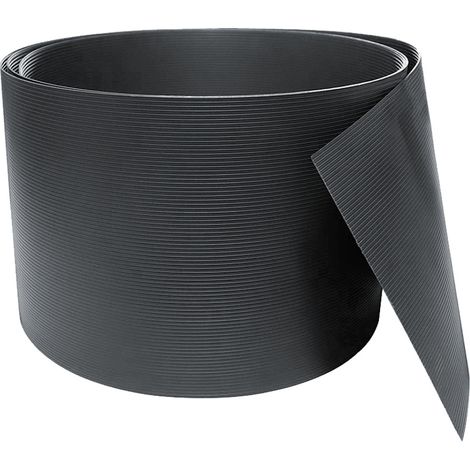 Wolketon Brise-vue rigide PVC 2,5x0,19 m gris foncé lot 20 bandes pour grillage panneau double fil anti-vent et UV (1/5)