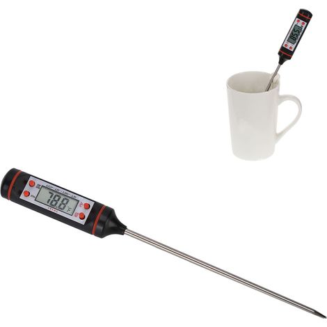 Thermomètre Digital à Baguette ThermoPen - ABS+Stainless Steel, Porte-Grille 145mm, Batterie AG13 Incluse, -50℃300℃ Précision ±1℃±2℃, Cuisine BBQ Bâtiment Industrie (1/5)