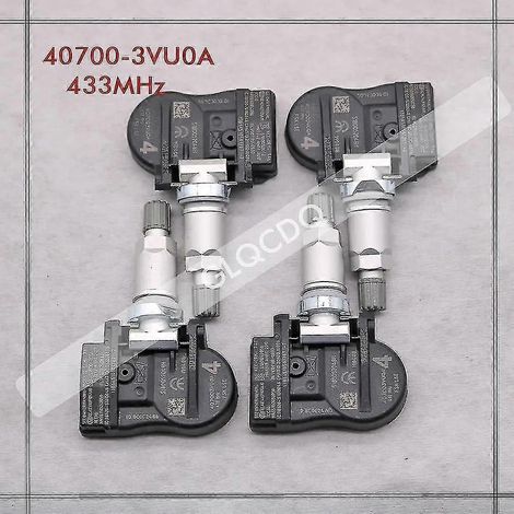Capteur TPMS pour Nissan Qashqai II 2014-2016 J11 433 MHz, capteur de pression des pneus 40700-3VU0A/3VU0B/5663R (1/4)