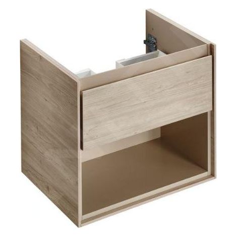 Meuble bas MWT-Unterschrank Connect Air, 1 tiroir, 600x440x517, Pinie clair décor et beige mat (1/3)